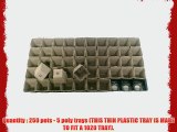 250 Square Jiffy Peat Pots Size 2x2 - Jiffy Poly Pak ~ Pots Are 2 Inch Square At the Top and