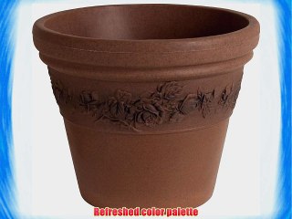 Dynamic Design RRV2006TF Rose Vine Premium 19-Inch Poly Planter Terra Cotta Fleck