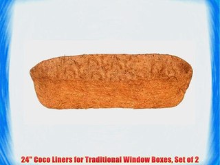 24 Coco Liners for Traditional Window Boxes Set of 2