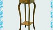 Frenchi Furniture Plant Stand/ Phone stand with Curved Legs in Oak Finish