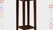 Monarch Specialties Veneer Plant Stand Brown Oak