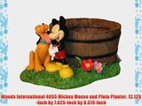 Woods International 4055 Mickey Mouse and Pluto Planter 12.125-Inch by 7.625-Inch by 8.375-Inch