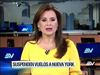 Aerolíneas ecuatorianas toman medidas por tormenta en Nueva York