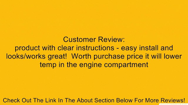Daystar KJ71042BK Black Hood Vent for Jeep Wrangler YJ/TJ - Pair Review