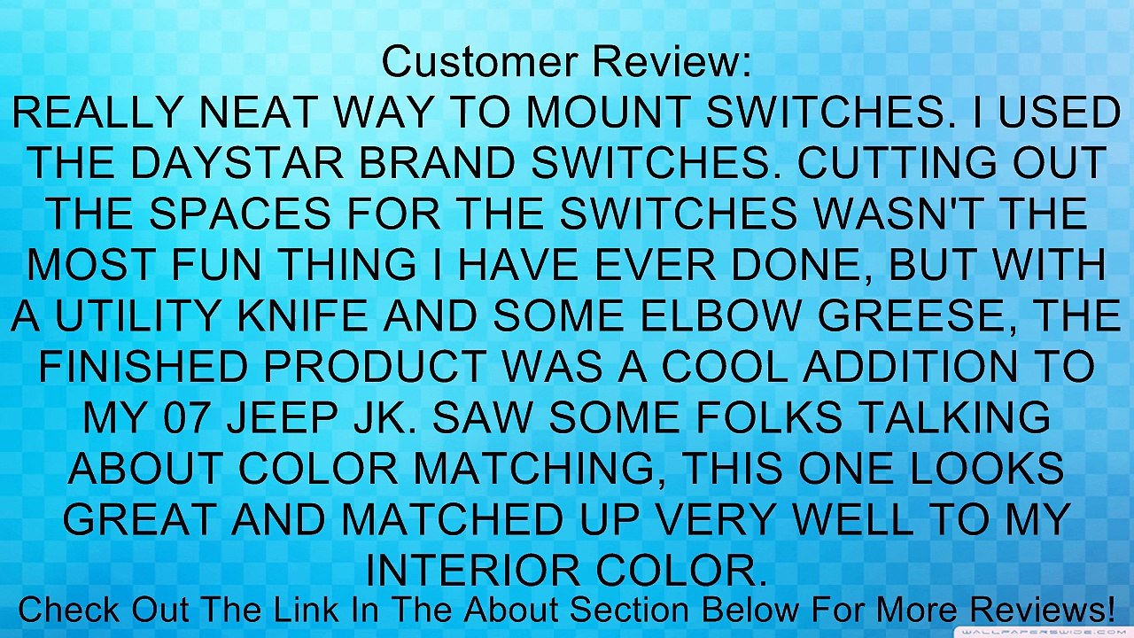 Daystar KJ71043BK Black A-Pillar Switch Pod for Jeep Wrangler JK Review