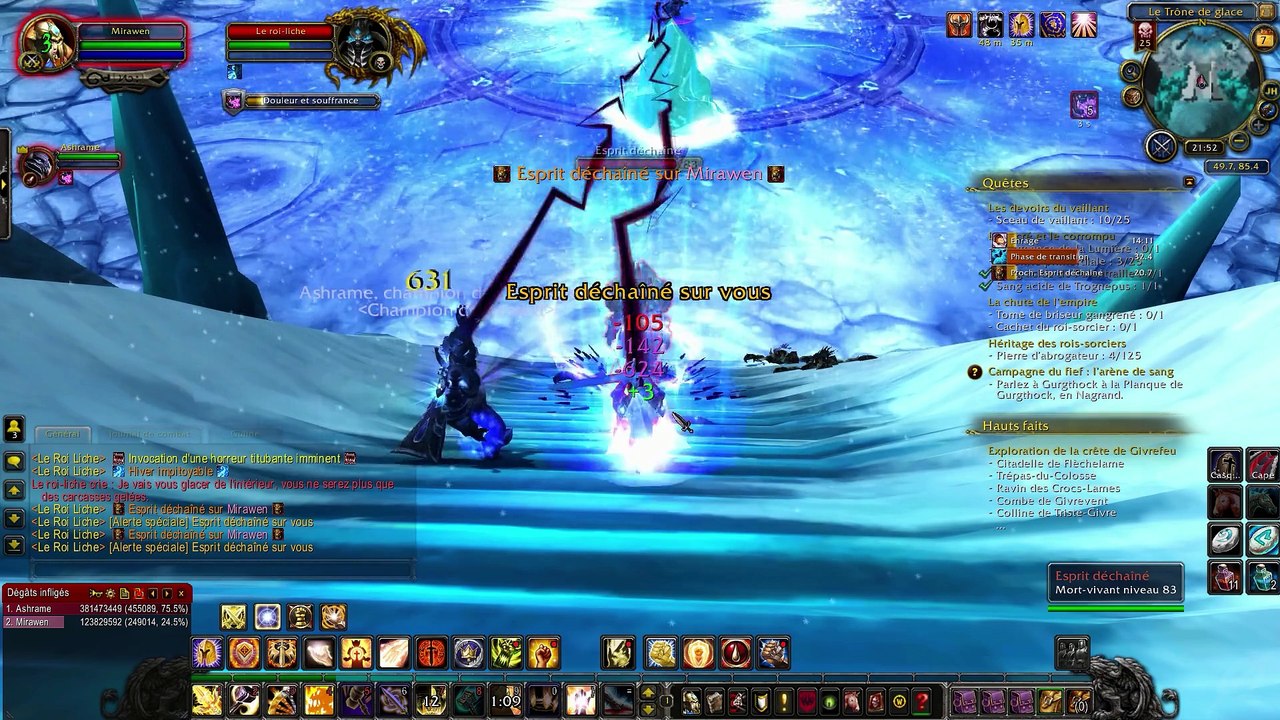 World of Warcraft - Combat final du roi-liche