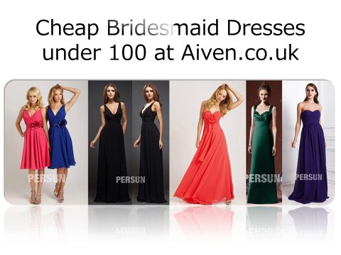 cheap Bridesmaid Dresses under 100