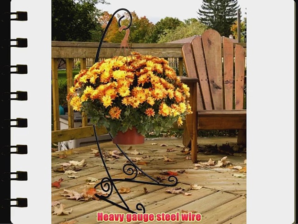 Plastec 40-Inch Black The Veranda Plant Stand VSB1