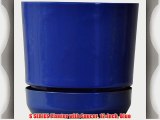 S SERIES Planter with Saucer 12-Inch Blue