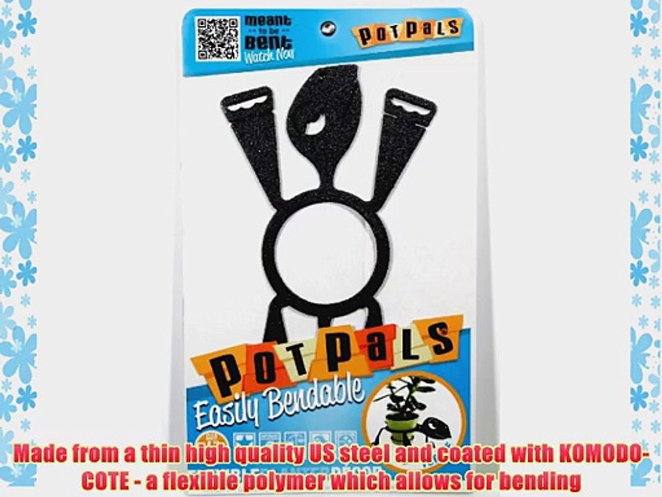 PotPals Planter Decor Plant Stand for 6-Inch Pot Black Turtle