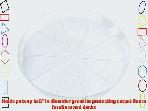 Gardener's Blue Ribbon 6 Inch 50-Pack Vinyl Saucers VS6BULK