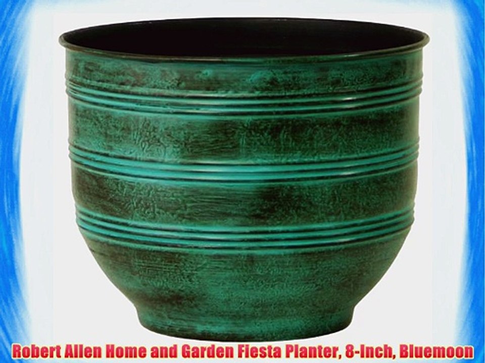 Robert Allen Home and Garden Fiesta Planter 8-Inch Bluemoon