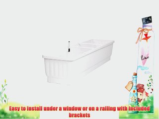39 Self-Watering Windowbox White