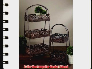 3-tier Rectangular Basket Stand