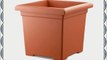 Akro Mils ROS15500E35 Accent Square Planter Clay Color 15-1/2-Inch