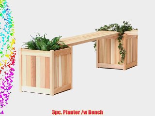 3pc. Planter /w Bench