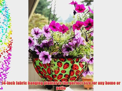 Toland Home Garden Ladybugs 14-Inch Hanging Art Planter 202034