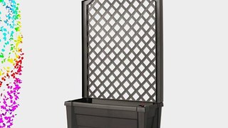 Exaco Calypso Planter with Trellis GRAY