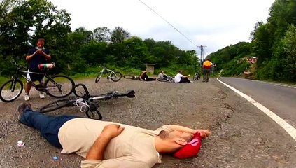 Ordu bisiklet turunda indik çıktık yorulduk