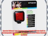 Polaroid Studio Series Rechargeable IR Night Light 36 LED Light Bar For Camcorders Digital