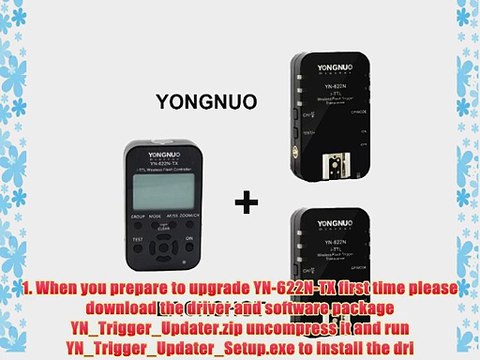 YONGNUO YN-622N 1 x TX 2 x RX i-TTL LCD wireless flash controller wireless flash trigger