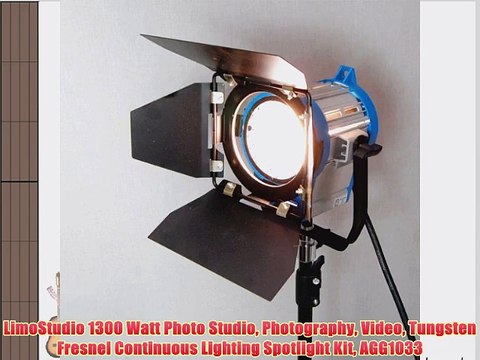 LimoStudio 1300 Watt Photo Studio Photography Video Tungsten Fresnel Continuous Lighting Spotlight