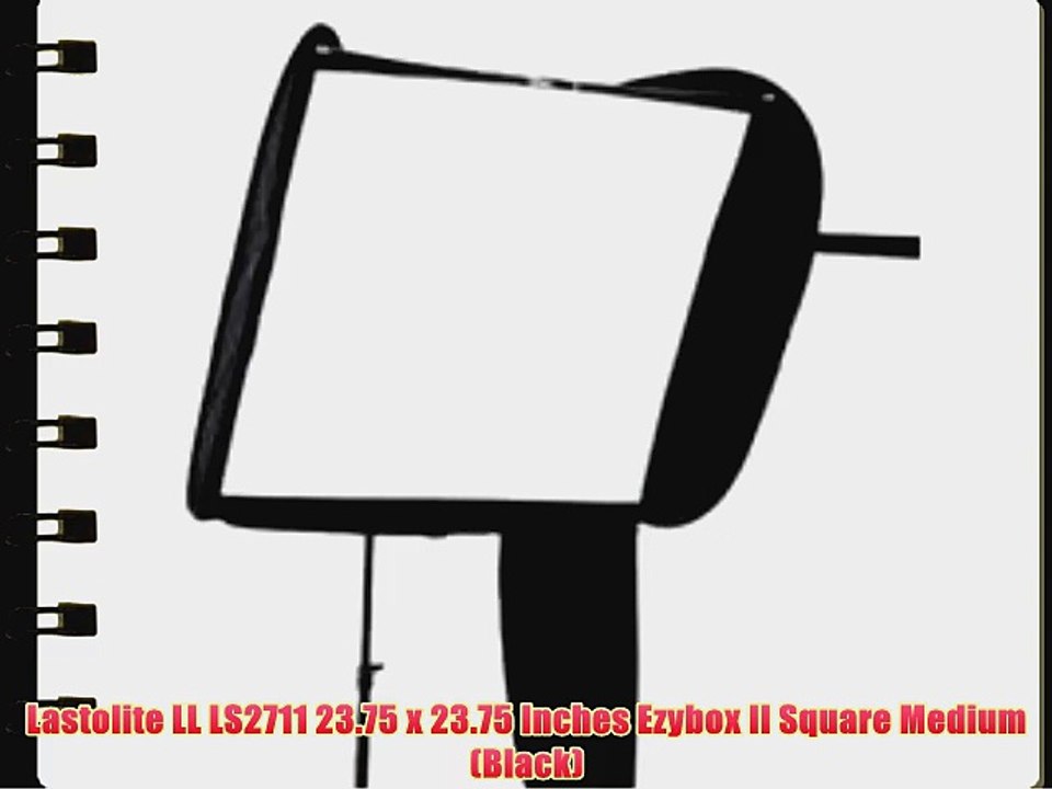 Lastolite LL LS2711 23.75 x 23.75 Inches Ezybox II Square Medium (Black)