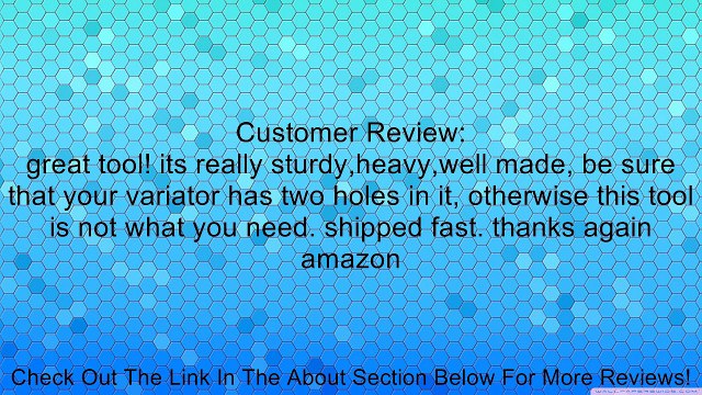 Gy6 50cc Variator Remover Puller Tool @88382 Review