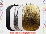 78 x 59 (200 x 150cm) 5 in 1 Portable Oval Collapsible Multi Disc Photography Studio Light