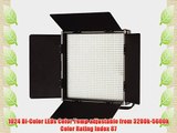 ILED 1024AS LED Bi-Color Dimmable Video Light Panel with V-Mount Plate and LCD Touch Screen