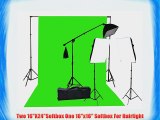 Fancierstudio 2000 Watt Chromakey Green Screen Lighting Kit Softbox Lighting Kit Video Lighting
