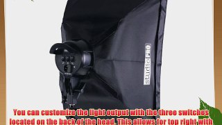 StudioPRO Photo Studio Photography 1000 Watt 5 Socket Head AC Power Light Kit With 20x28 Softbox