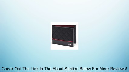 BMW Genuine Logo Men's M Performance Wallet / Black Black Review