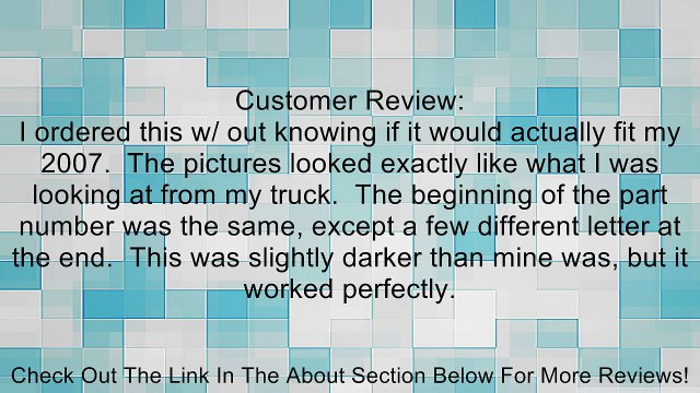 2002-2005 Dodge Ram Driver Side Door Panel Switch Bezel GRY Review