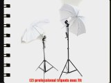 ePhoto 2 Video Photography Studio Continuous Lighting Kits Two FREE 45w 5500k Day Light Fluorescent