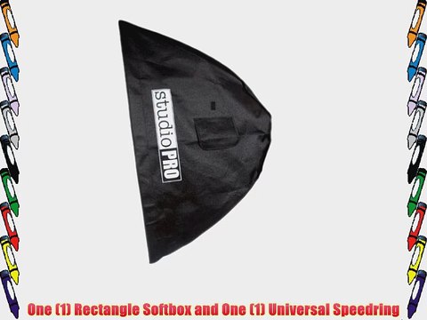 StudioPRO 20in x 28in Rectangle Softbox with Universal Speedring Photo Studio Strobe Lighting