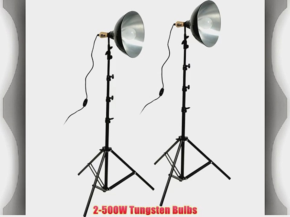 Impact Tungsten Two-Floodlight Kit with 6' Stands