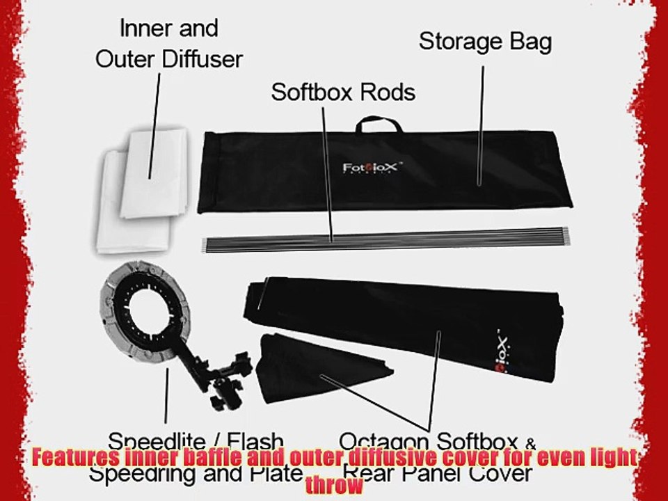 Fotodiox Flash-60-Oct-Yongnuo 60-Inch Octagon Softbox with Soft Diffuser and Speedring Bracket