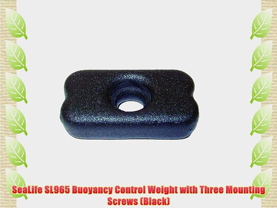 SeaLife SL965 Buoyancy Control Weight with Three Mounting Screws (Black)