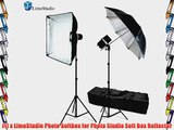 LimoStudio Photography Photo Studio 320 Watt Flash Lighting Kit Monolight Strobe/Flash Softbox