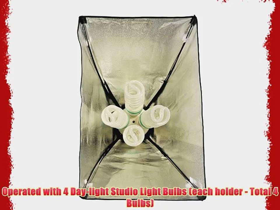 ePhoto 3600 Watt Digital Photography Studio Video THREE Softbox Lighting Light Kit H604S3
