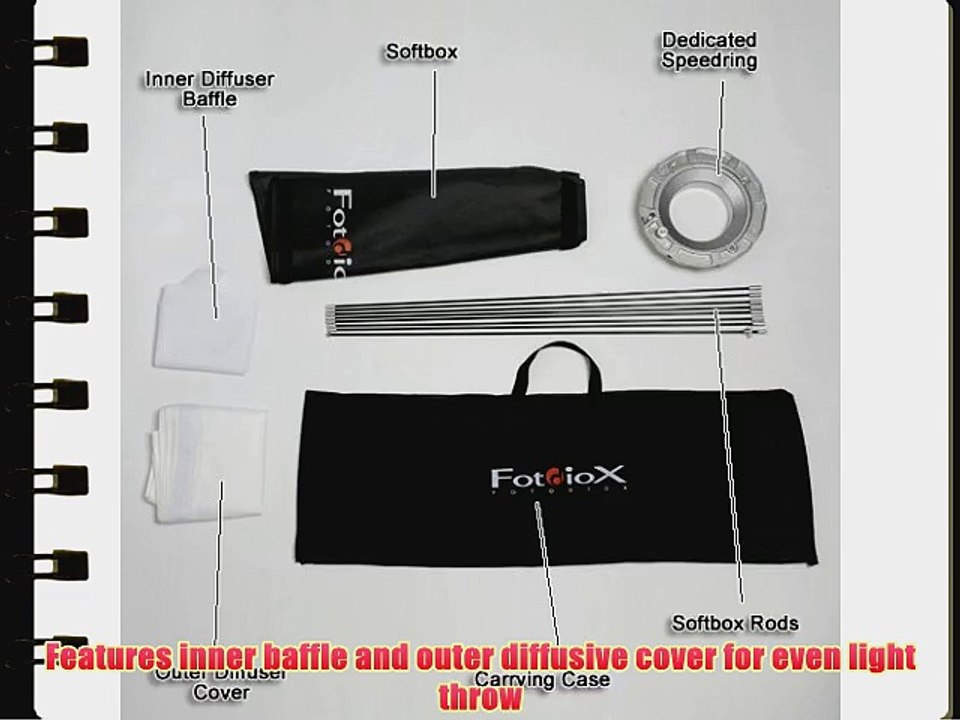 Fotodiox 10SBXEC60OT Pro Octagon Softbox 60-Inch with Speedring for Elinchrom MonoLights Prolinca