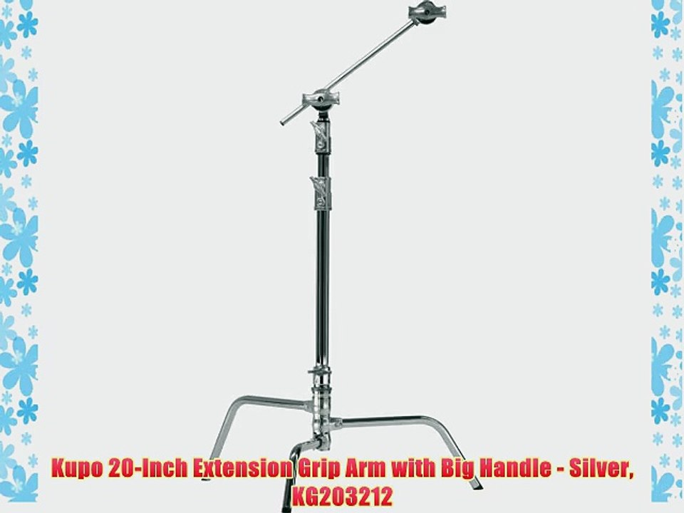 Kupo 20-Inch Extension Grip Arm with Big Handle - Silver KG203212