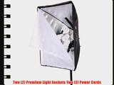 CowboyStudio New Design 2000 Watt Photo Studio Lighting Quick Setup Softbox Video Light Kit