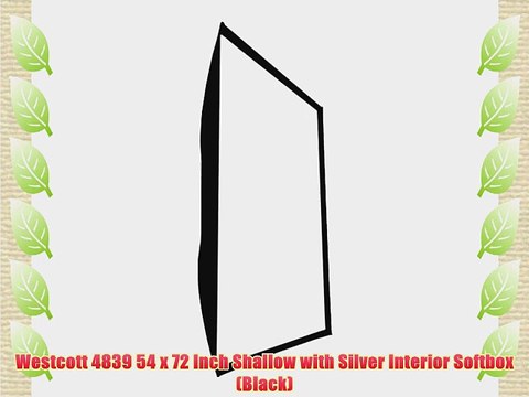 Westcott 4839 54 x 72 Inch Shallow with Silver Interior Softbox (Black)