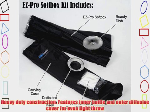 Fotodiox 10SBXBW2436EZ Pro Studio Solutions EZ-Pro Softbox 24-Inchx36-Inch (24x36 in) with