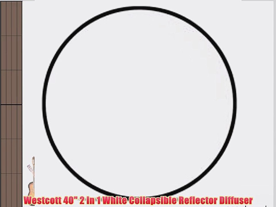 Westcott 40 2 in 1 White Collapsible Reflector Diffuser