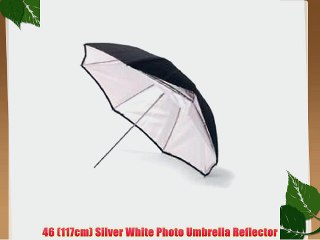 46 (117cm) Silver White Photo Umbrella Reflector