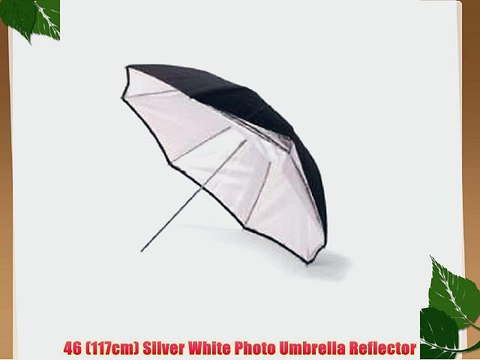 46 (117cm) Silver White Photo Umbrella Reflector