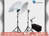 LimoStudio 1600 Watt Photography Umbrella Light Lighting Kit Video and Portrait Studio Umbrella